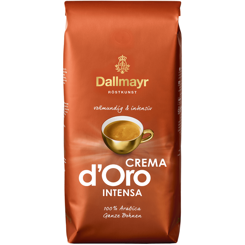 Кофе в зернах Dallmayr Crema d'Oro Intensa 1 кг (Арабика 100%, Германия)
