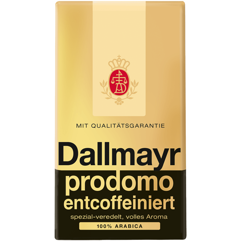 Молотый кофе Dallmayr Prodomo Entcoffeiniert 500 гр (Арабика 100%, Германия)
