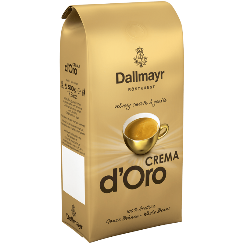 Кофе в зернах Dallmayr Crema d'Oro 500 гр (Арабика 100%, Германия)