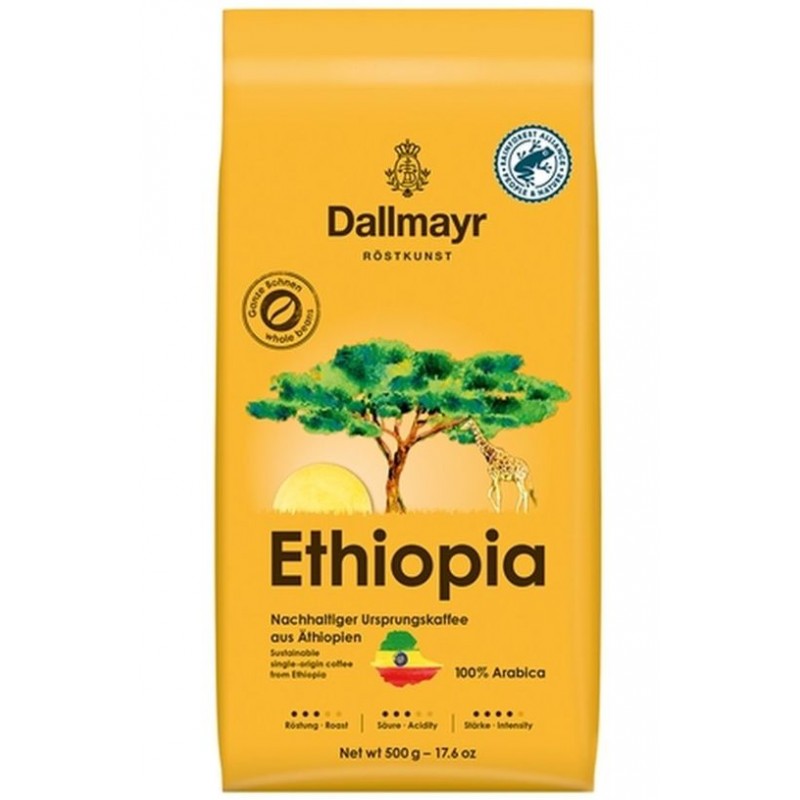 Кофе в зернах Dallmayr Ethiopia 500 гр (Арабика 100%, Германия)