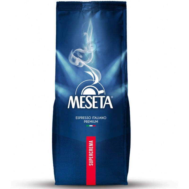 Кофе в зернах Meseta Super Crema 1 кг (Арабика 70%, Италия)