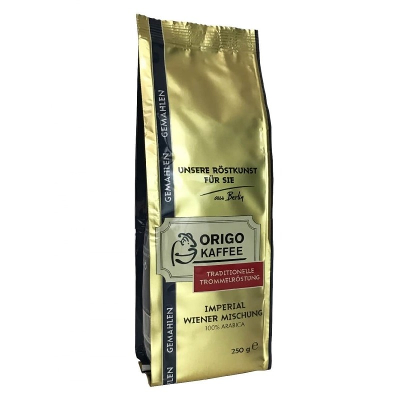Молотый кофе Origo Imperial Wiener 250 гр (Арабика 100%, Германия)