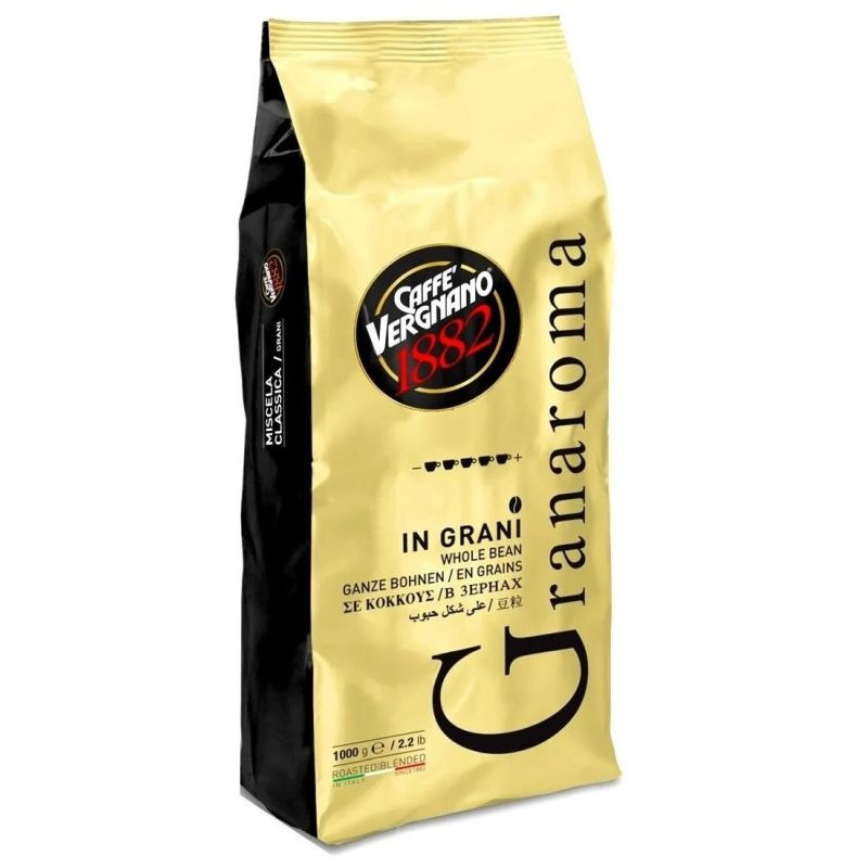 Кофе в зернах Vergnano Gran Aroma 1 кг (Арабика 60%, Италия)